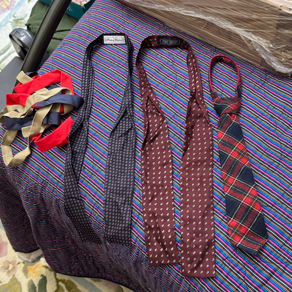 Collection of Women’s Vintage Ties in Various Patterns 204